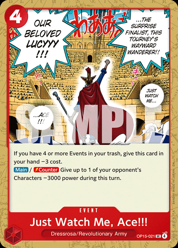 Just Watch Me, Ace!!!