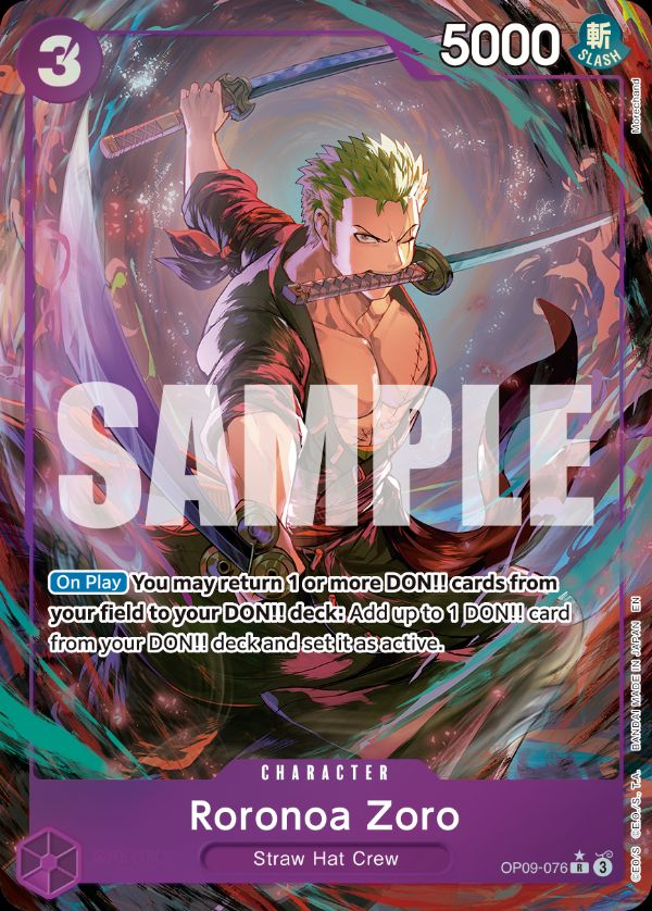 Roronoa Zoro - OP09-076 (Alternate Art)