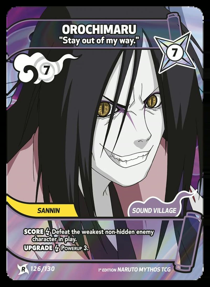 Orochimaru - Stay out of my way.