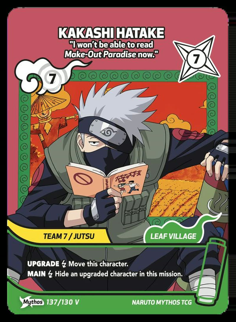 Kakashi Hatake - I won’t be able to read Make-Out Paradise now.