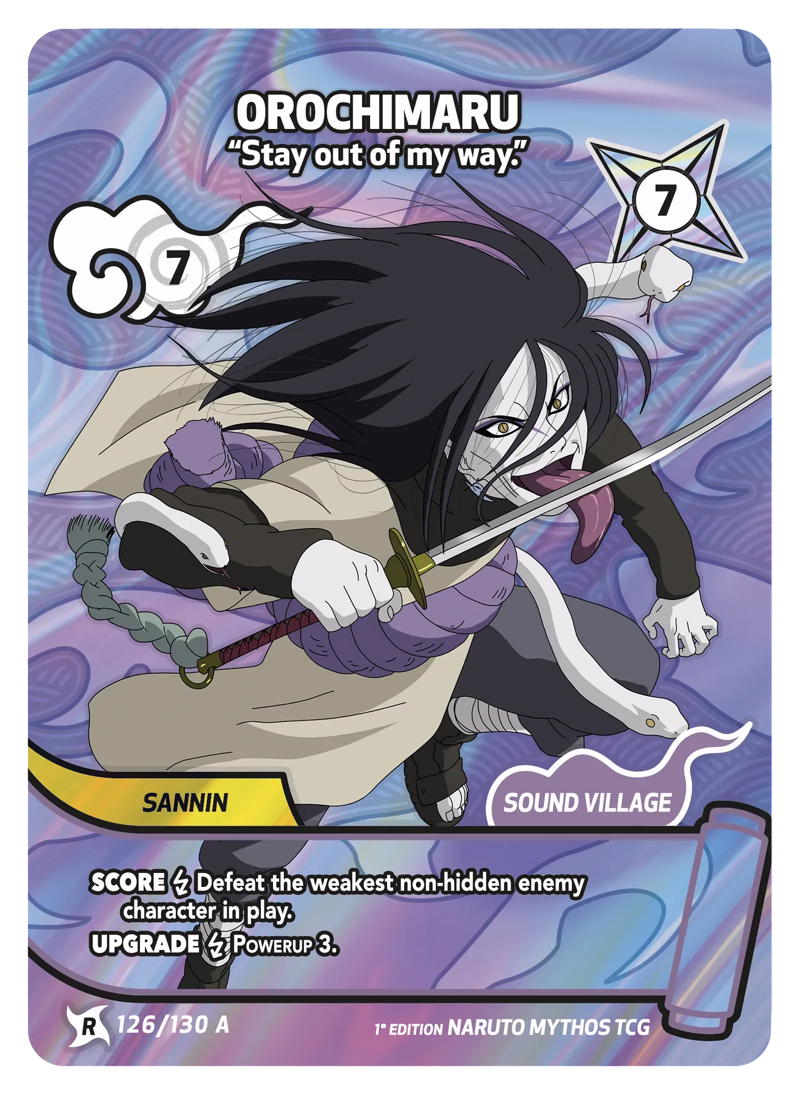 Orochimaru - "Stay out of my way."