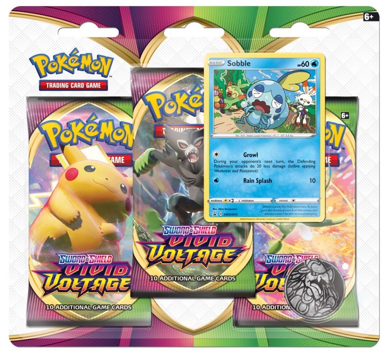 Vivid Voltage 3 Pack Blister [Sobble]