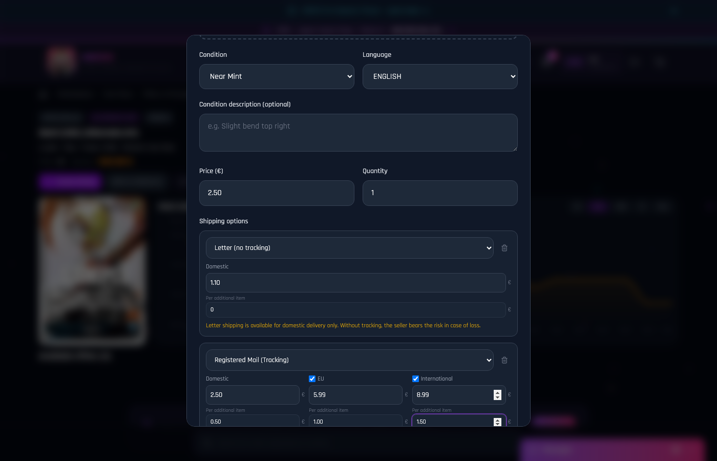 Letter and Registered Mail